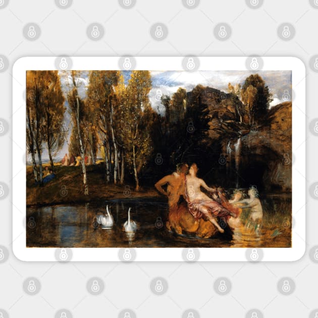 Elysian Fields - Arnold Bocklin Sticker by forgottenbeauty